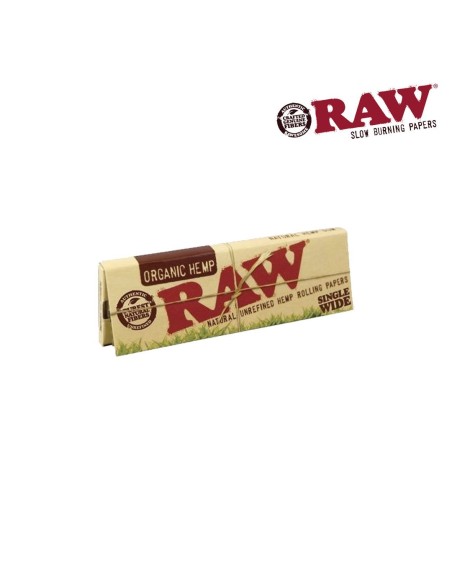 Papel de fumar Raw Organic Single Wide (50)