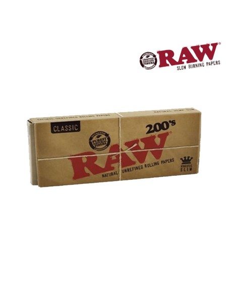 Papel de fumar Raw Classic King Size Bloc 200 (40)