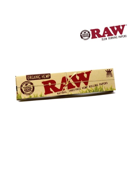 Papel de fumar Raw Organic King Size Slim (50)