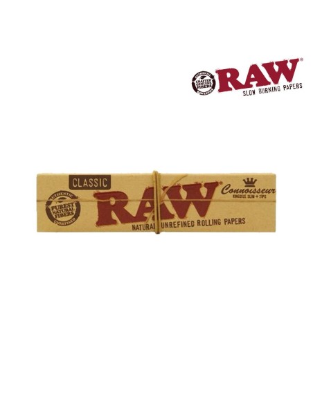 Papel de fumar Raw Classic King Size Connoisseur (24)